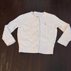 Polo by Ralph Lauren Cream Cable Knit Cardigan